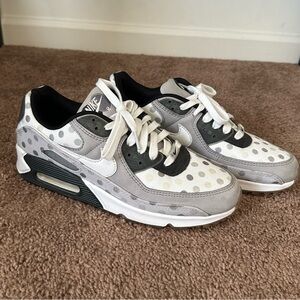Nike Air Max 90s Black and Grey Poka Dot